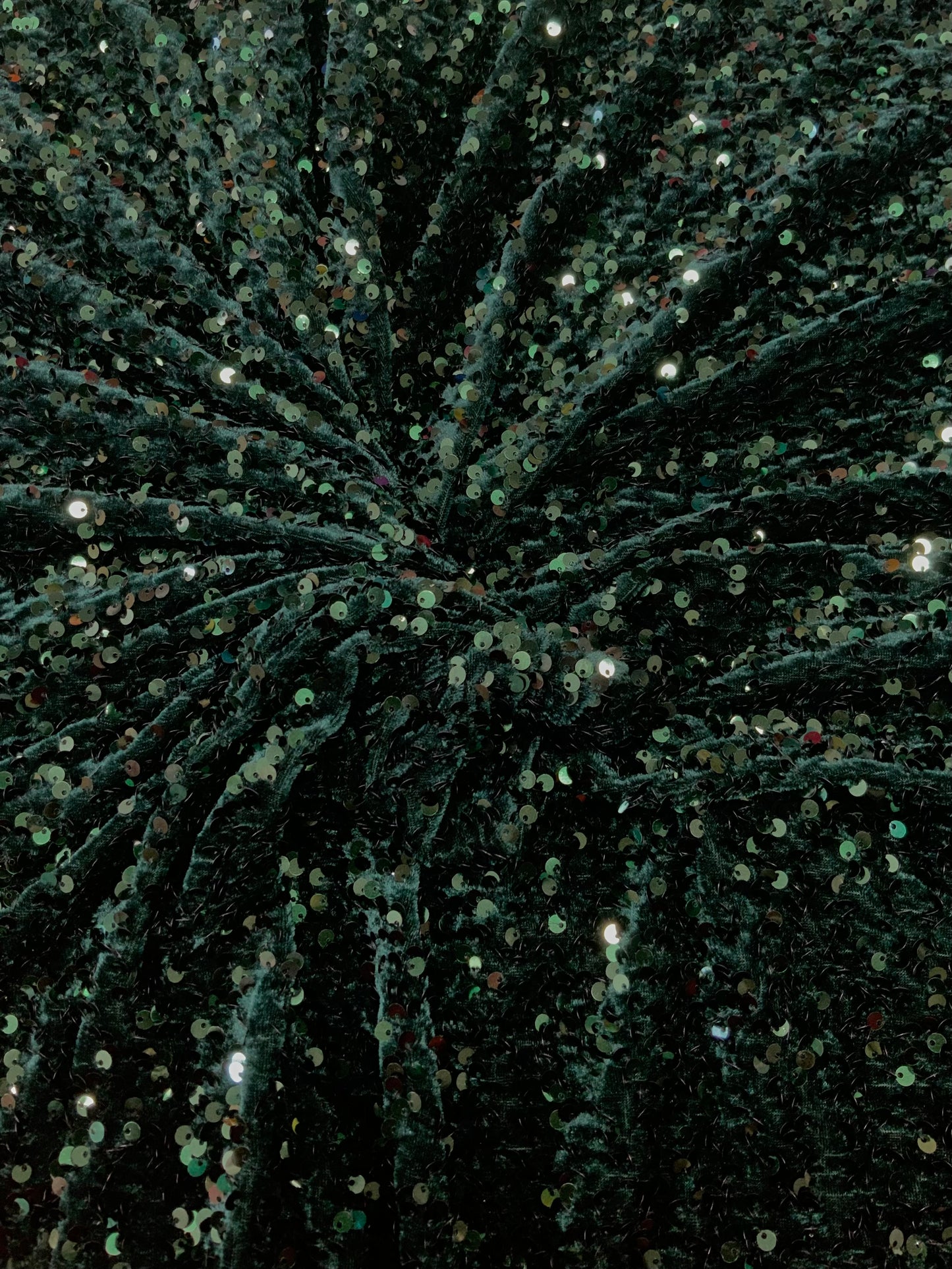 Green Sequenced Velvet