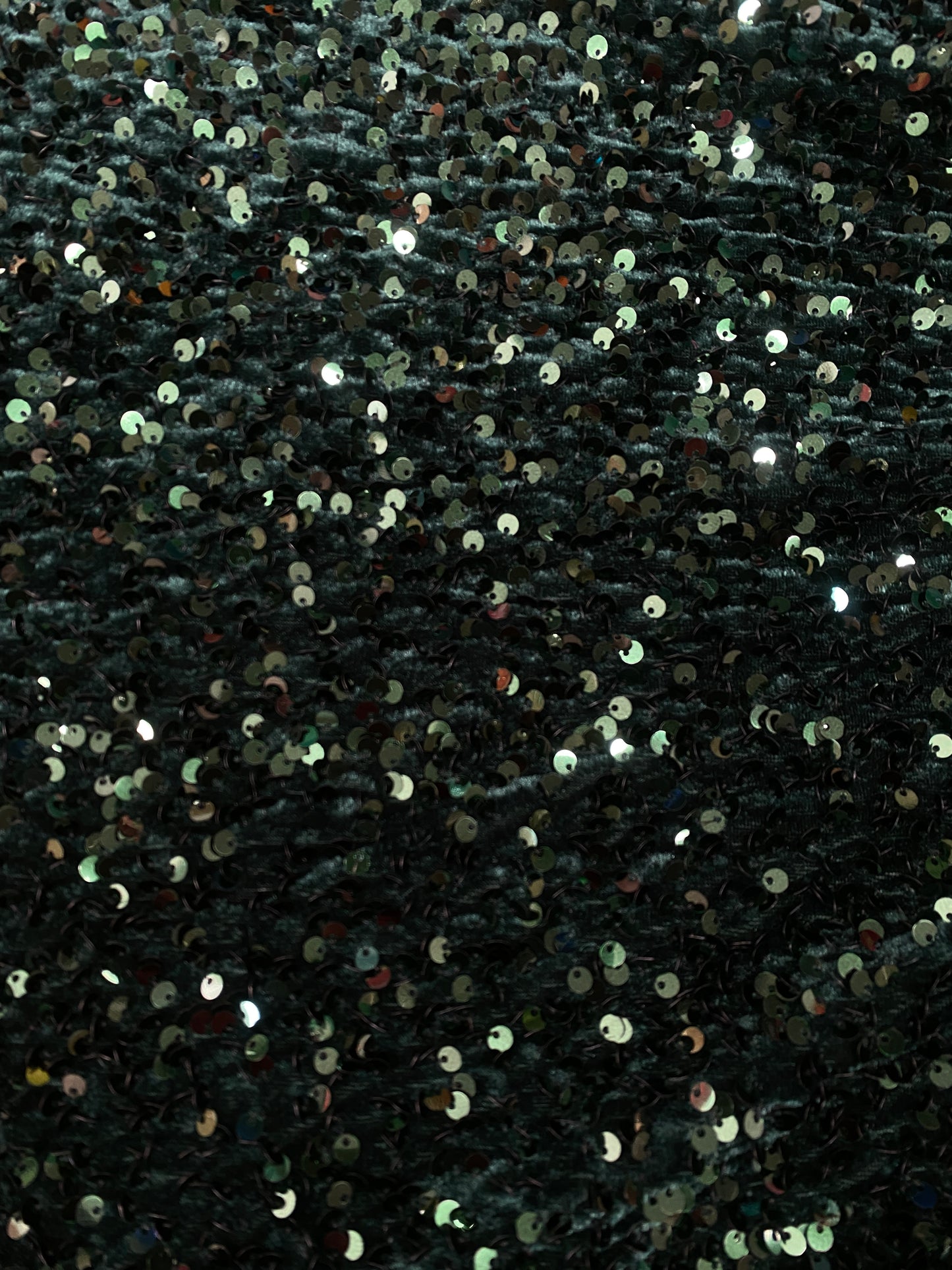Green Sequenced Velvet