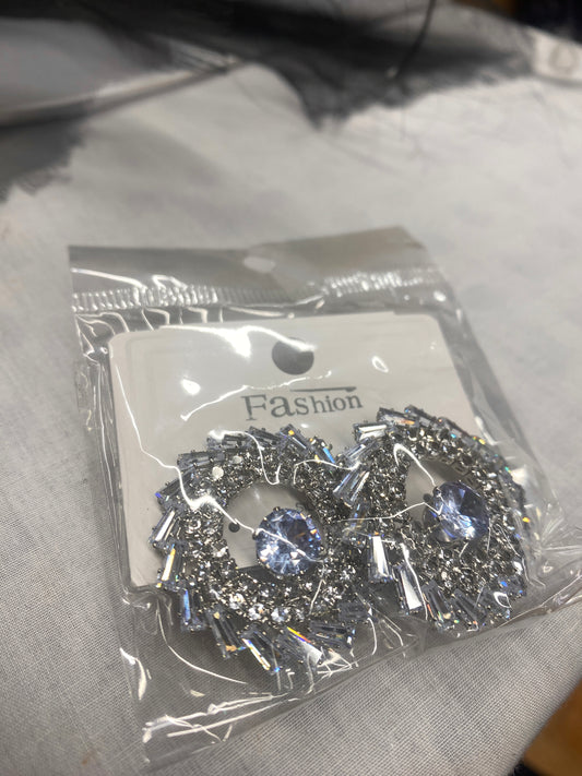 Diamond Eye Silver Earring