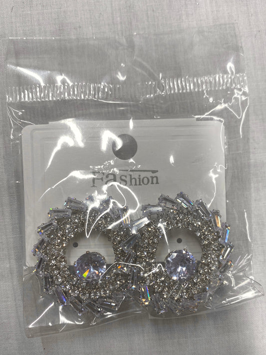 Diamond Eye Silver Earring