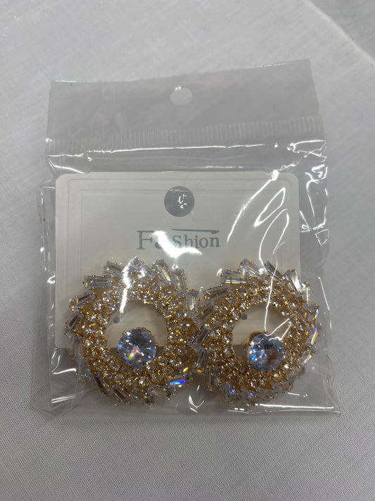 Diamond Eye Gold Earring