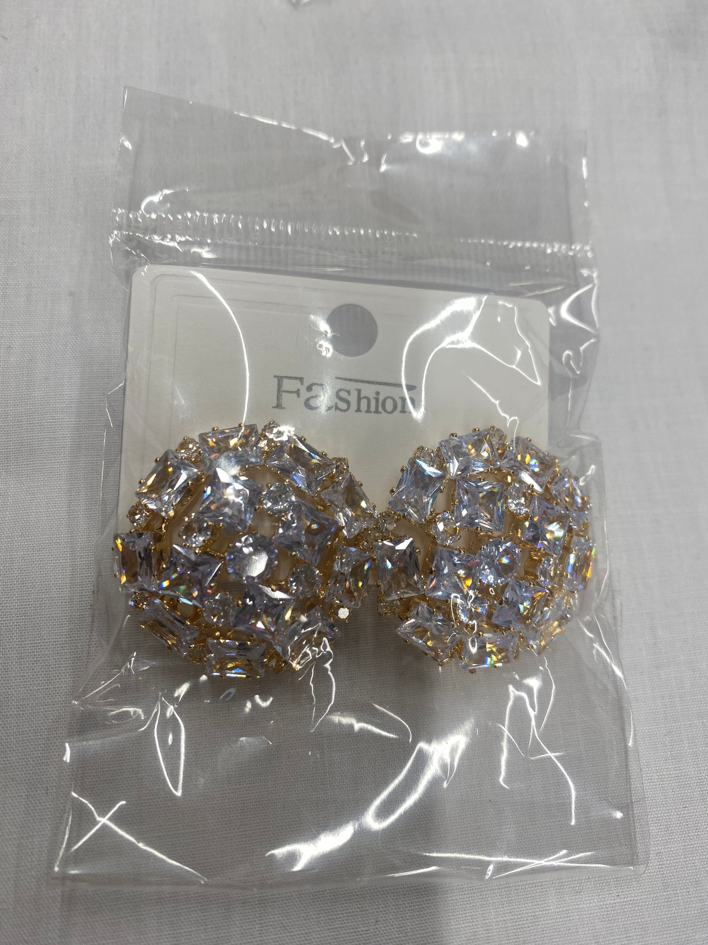 Gold Diamond Earrings