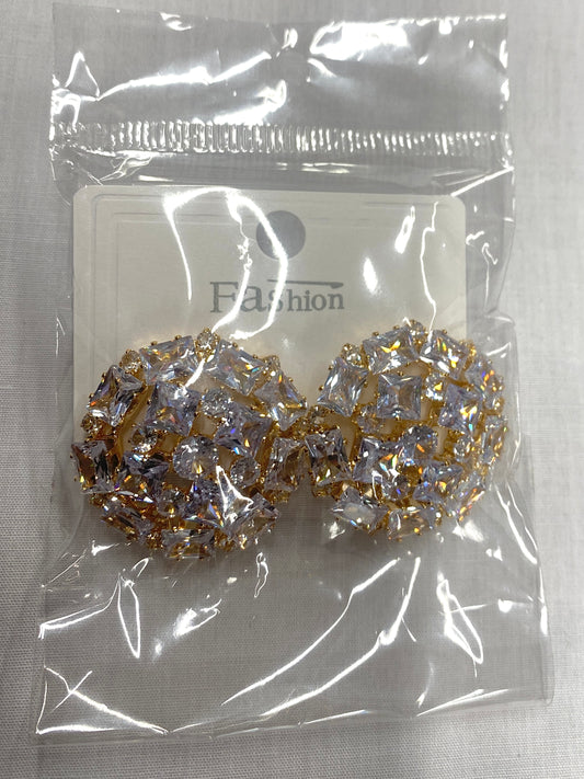 Gold Diamond Earrings