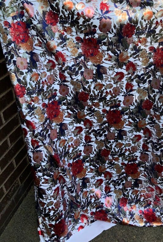 Foil Floral Scuba -Multicolour