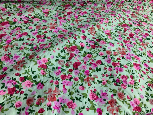 Floral Polycotton