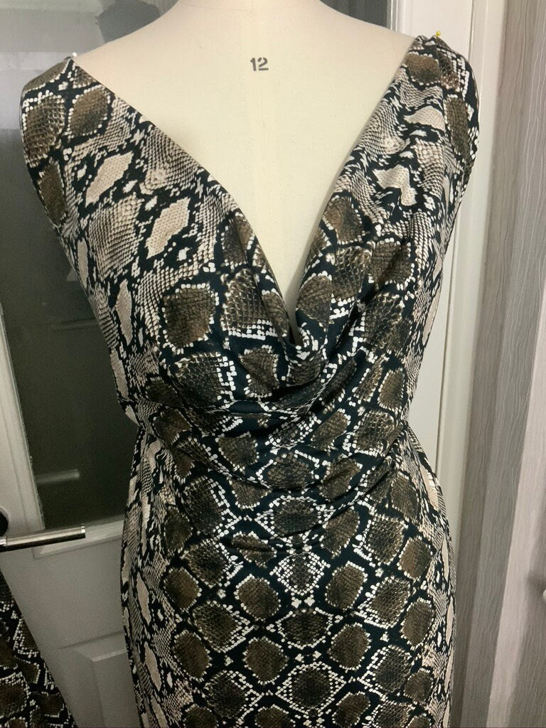 Snake Skin Cotton Jersey