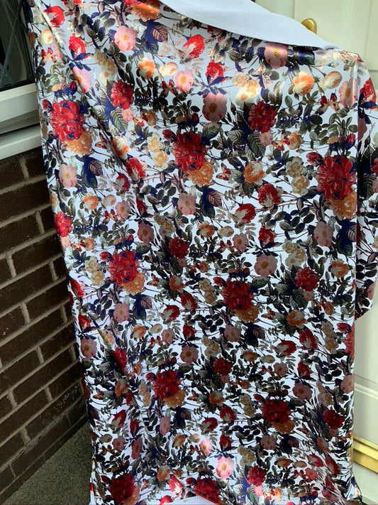 Foil Floral Scuba -Multicolour