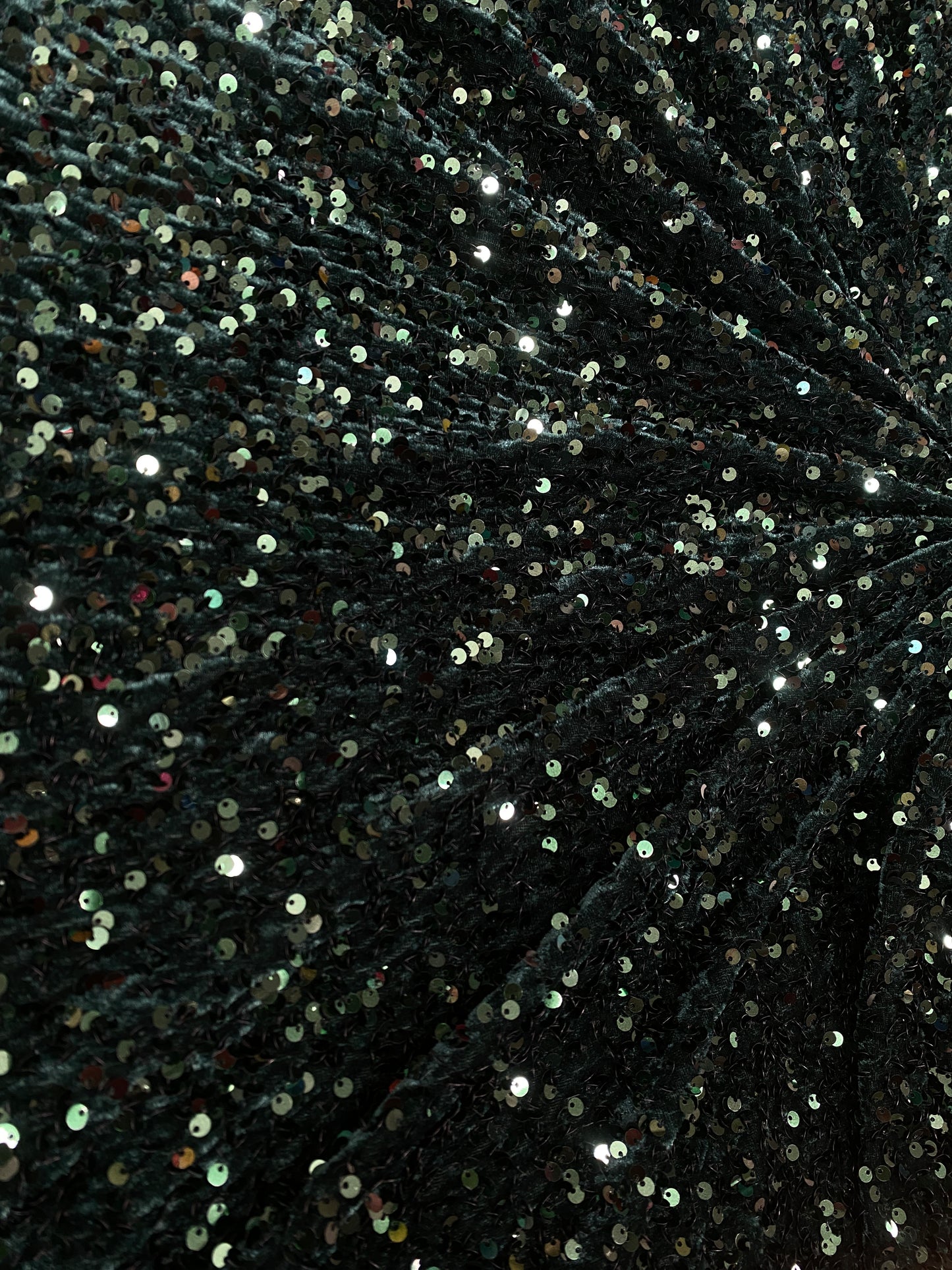Green Sequenced Velvet