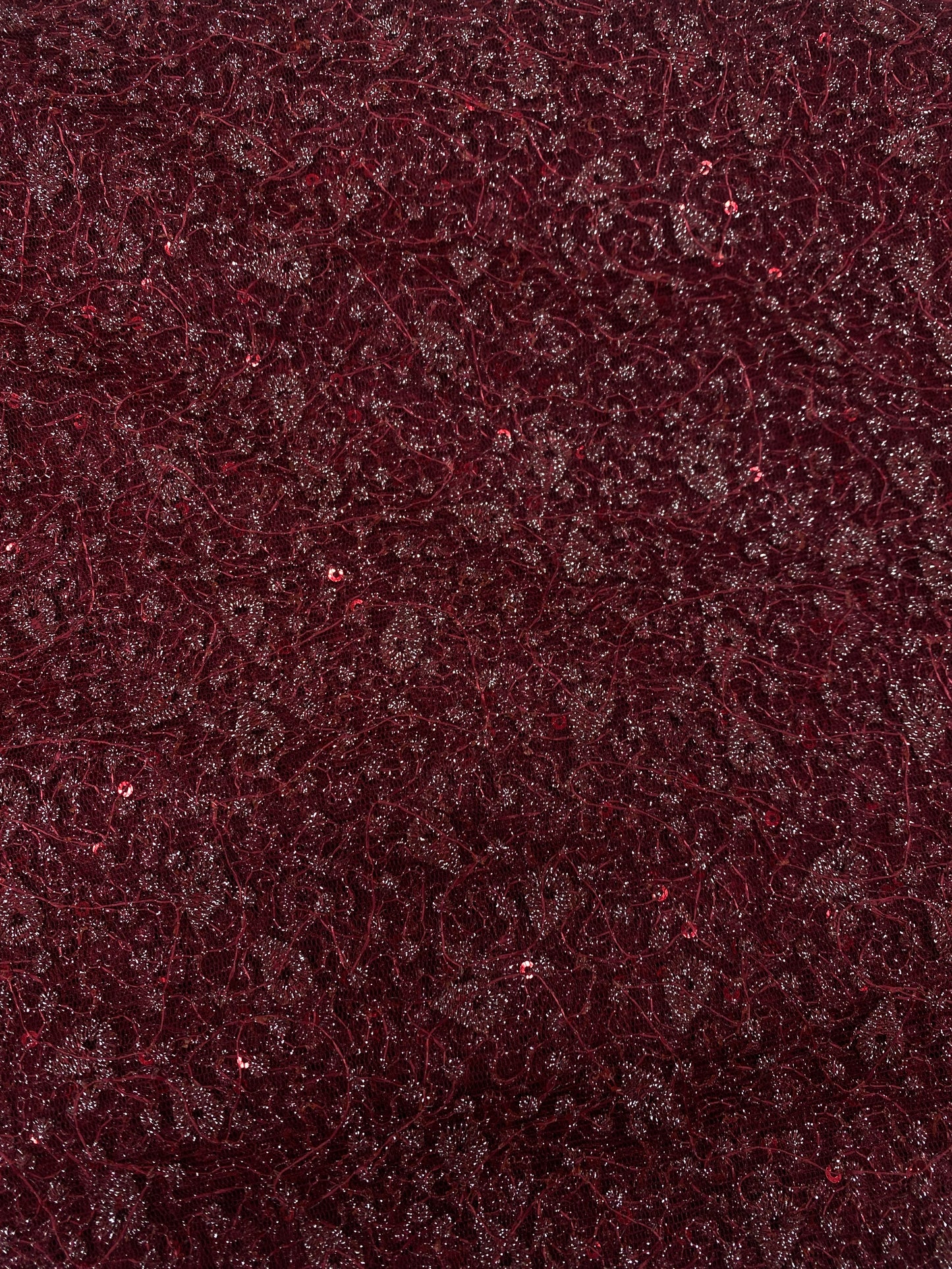 Wine Glitter Lace