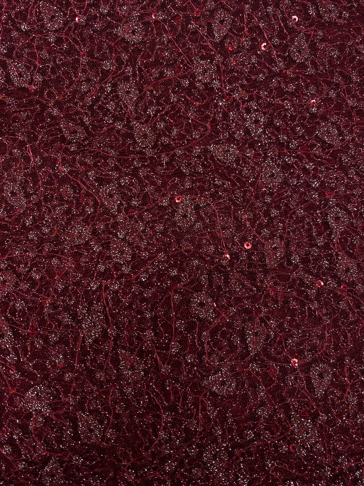 Wine Glitter Lace