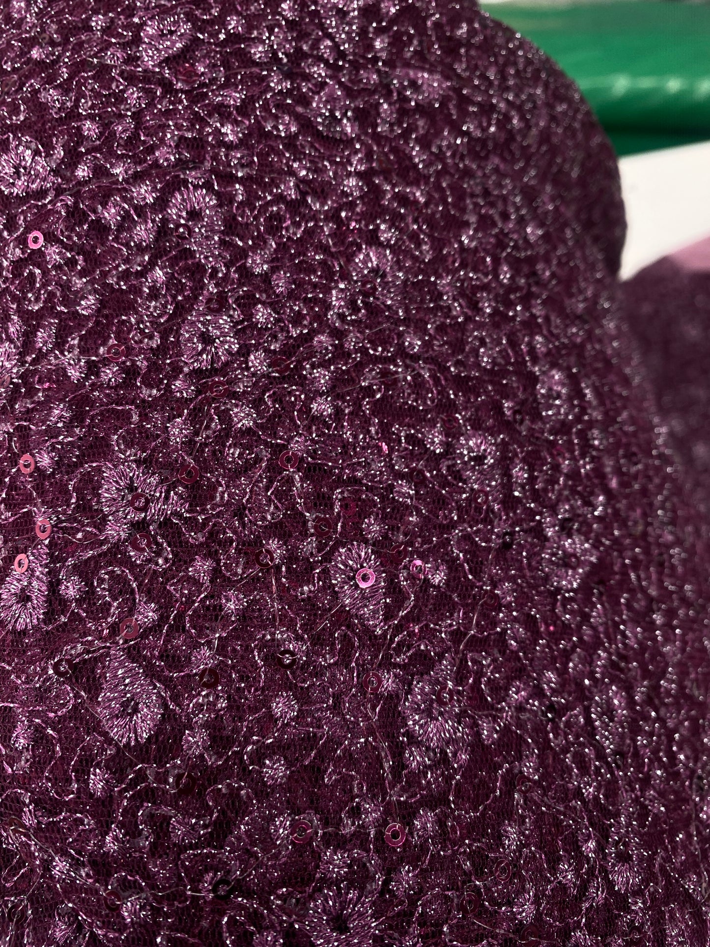 Purple Glitter lace