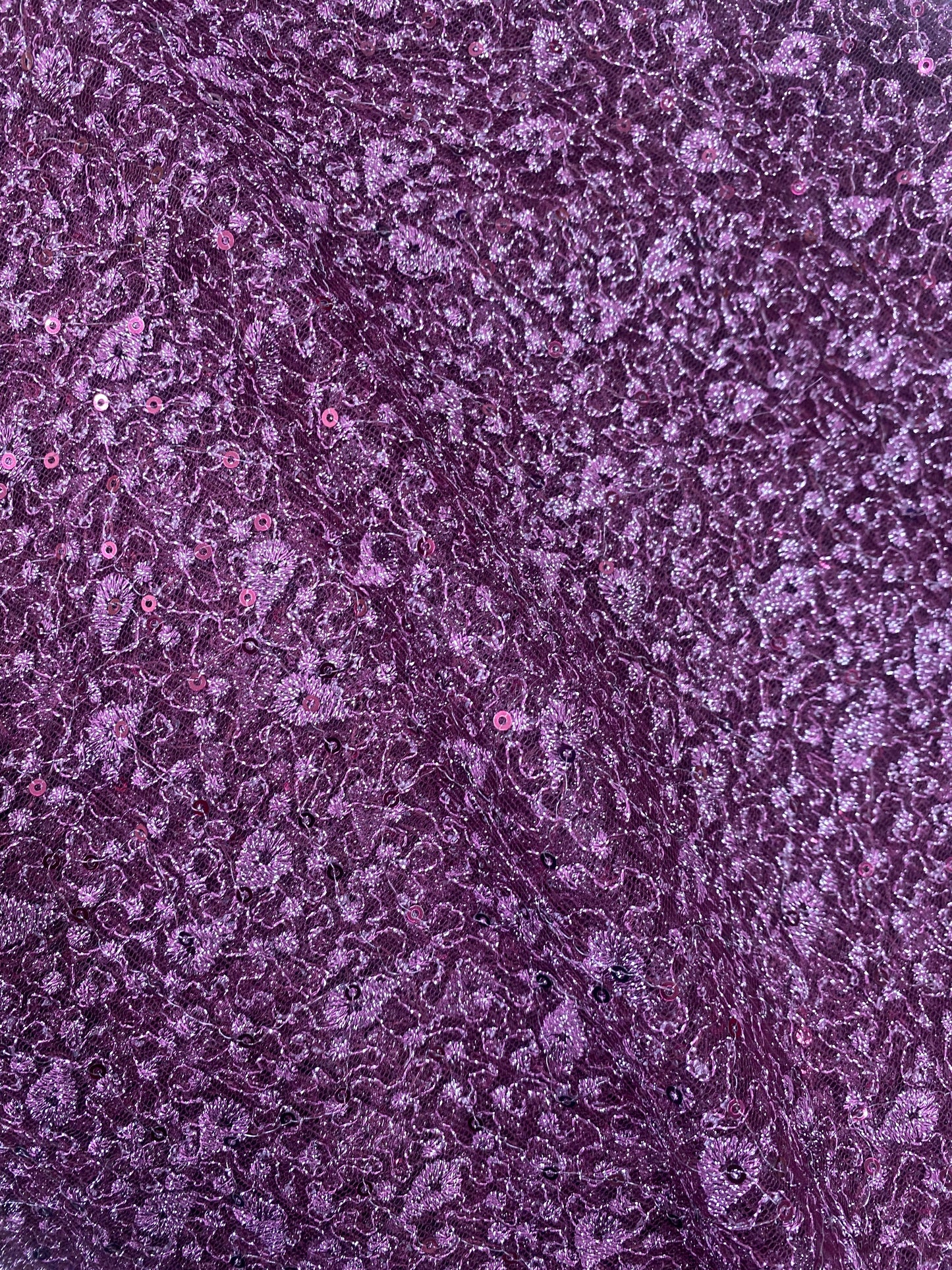 Purple Glitter lace