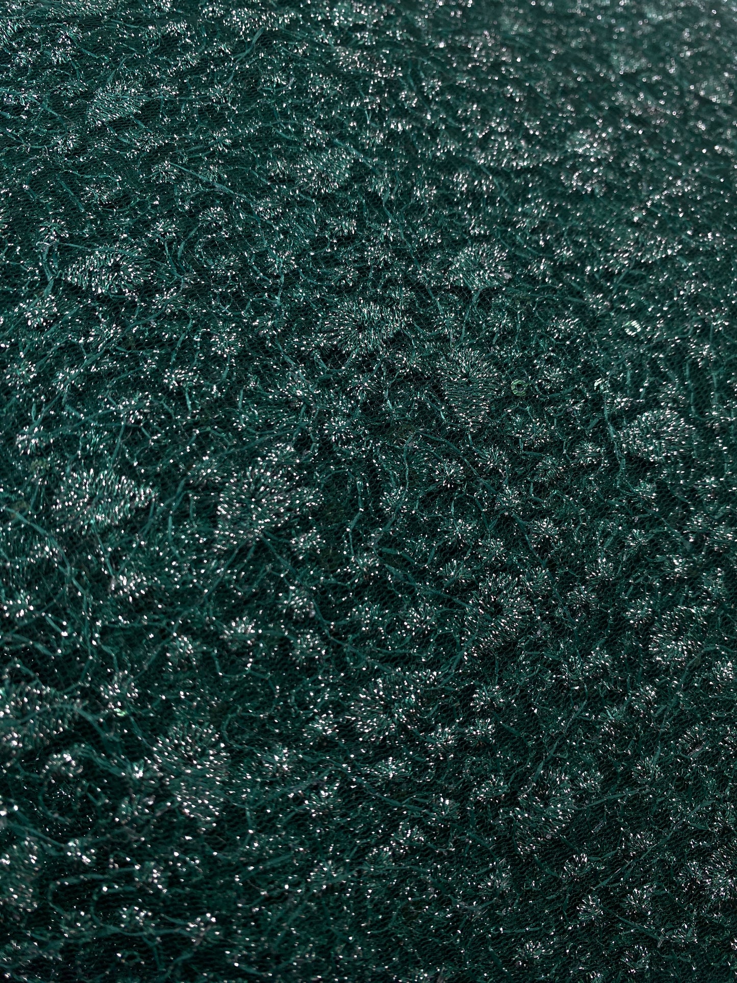 Green Glitter Lace