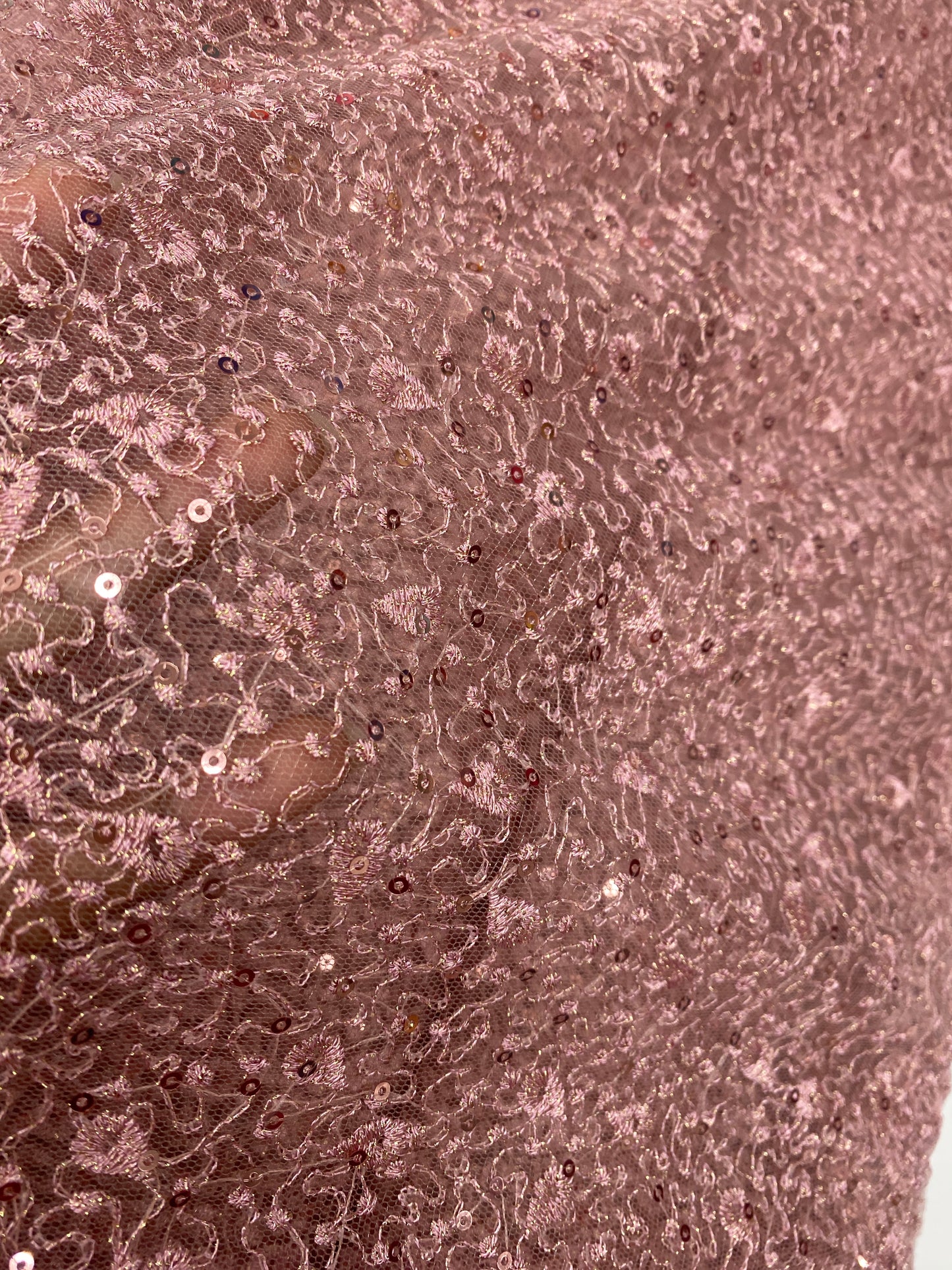 Pink Glitter Lace