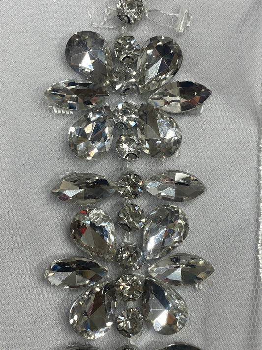 Floral Diamond Crystal Trimmings