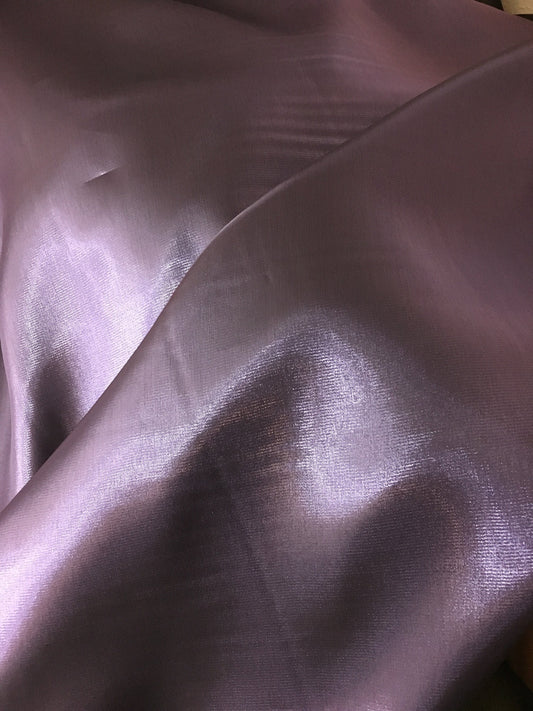 Purple Double Bouncing Organza Fabric, Sold by meter