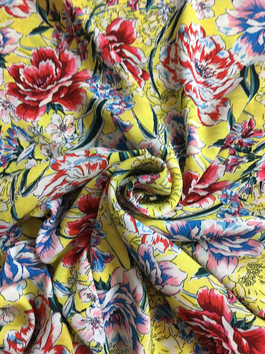 Multicolour Print Chiffon Sold By Meter, Width: 150mtr