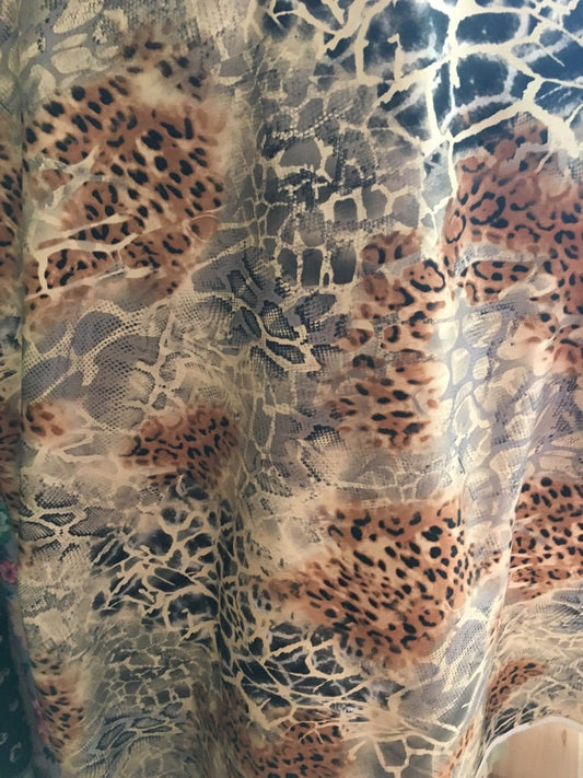 Leopard Print Cotton Fabric