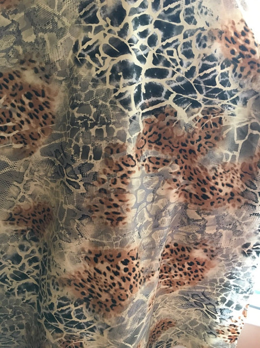 Leopard Print Cotton Fabric