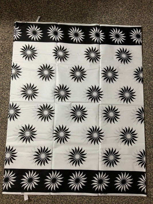 Black and White African Fabric