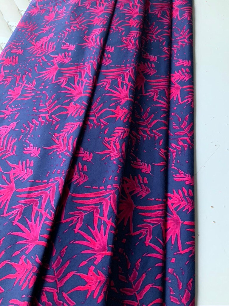 Vibrant Palm Leaves stretch cotton